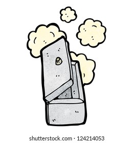 cartoon open safe