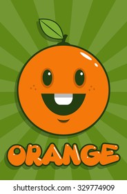 cartoon orange 