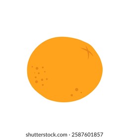 Cartoon Orange Flat Design Illustration