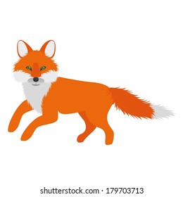 Image Cute Little Fox Cartoon Style Stock Vector (Royalty Free) 690392515