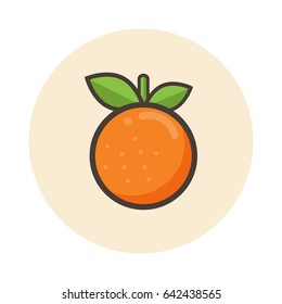 cartoon orange icon