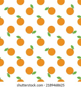 Cartoon orange seamless pattern background.