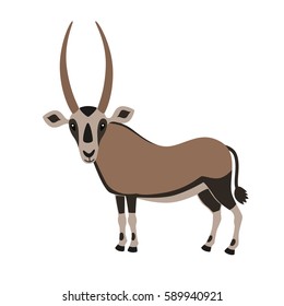 Cartoon Oryx Antelope