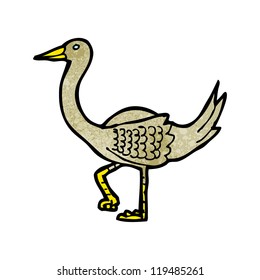 cartoon ostrich