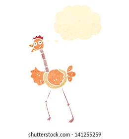 cartoon ostrich