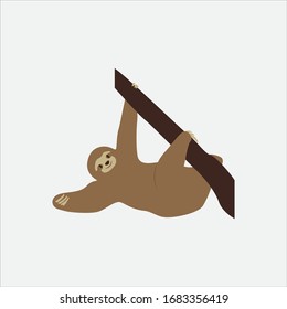 Cartoon otter. Cute Cartoon otter, Vector illustration on a white background. Drawing for children.