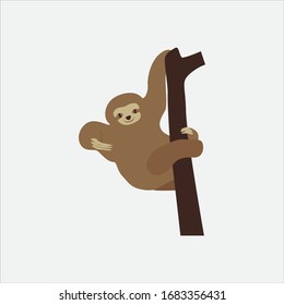 Cartoon otter. Cute Cartoon otter, Vector illustration on a white background. Drawing for children.