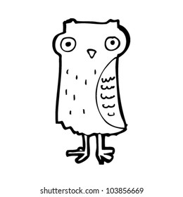 búho de dibujos animados