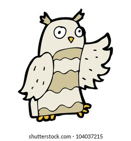 búho de dibujos animados