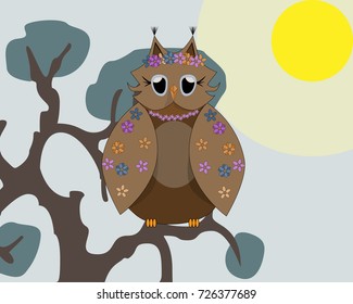 cartoon owl background