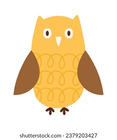 Cartoon Owl Bird Vector Illustration