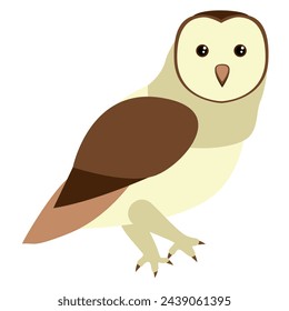 Cartoon owl bird vector illustration