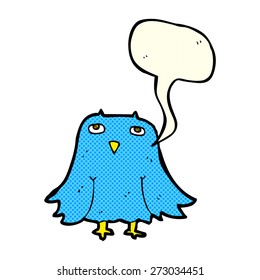 cartoon owl with speech bubble