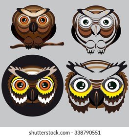 Cartoon owls