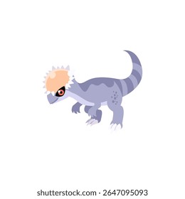 Cartoon Pachycephalosaurus Dinosaur Character Illustration