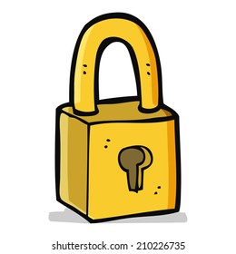 cartoon padlock