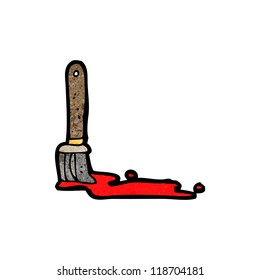 cartoon paint brush