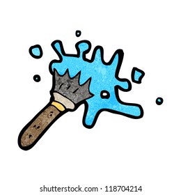 cartoon paint brush