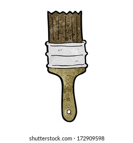 pincel de pintura de dibujos animados