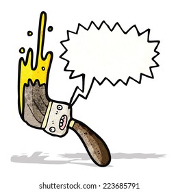 cartoon paint brush