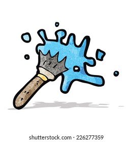 cartoon paint brush