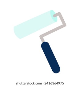 Ilustración del vector de iconos del rodillo de dibujo de dibujos animados