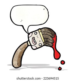 pincel de dibujos animados
