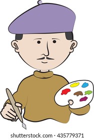 cartoon painter