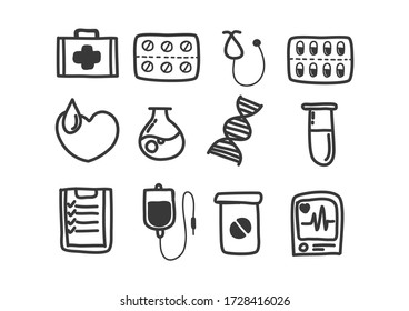 Cartoon painting Medical equipment Is a vector image or illustration that can be used for various designs and media.