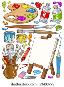 Cartoon Painting Tools - Clip-Art Color