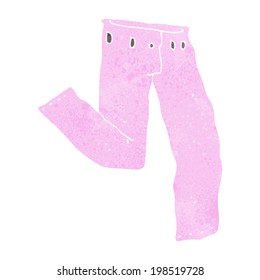cartoon pair of pink pants