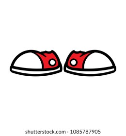 Cartoon Pair of Sneakers
