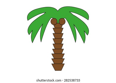 Cartoon palm