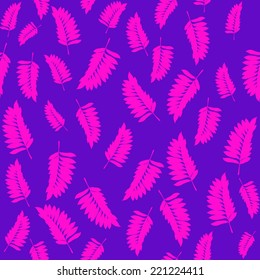 Cartoon palm leaves pattern.