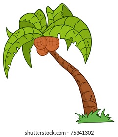 Cartoon Palm Three
