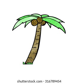 árbol de palma de dibujos animados