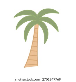 cartoon palm tree design element