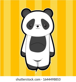 Cartoon panda characters in various expressions