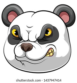 A cartoon Panda head mascot