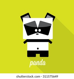 cartoon panda icon