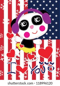 cartoon panda / T-shirt graphics / cute cartoon characters / cute graphics for kids / Book illustrations / textile graphic