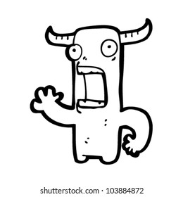 caricatura que asusta al demonio