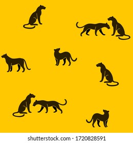 Pantalón de caricaturas - un diseño moderno y sin fisuras con animales en diferentes poses. Diseño plano de impresión vectorial para impresiones, ropa, embalaje y postales. 