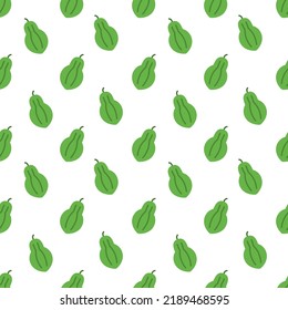 Cartoon papaya seamless pattern background.