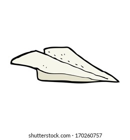 cartoon paper airplane
