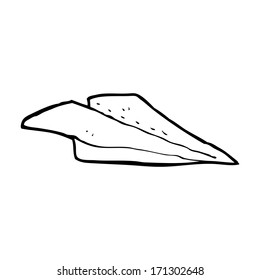 cartoon paper airplane
