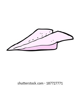 cartoon paper airplane