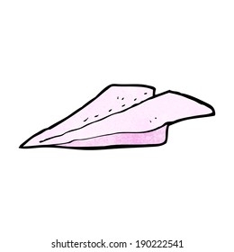 cartoon paper airplane