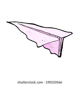 cartoon paper airplane