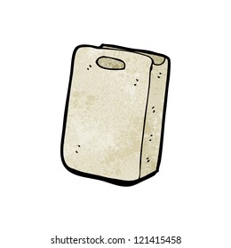cartoon paper bag